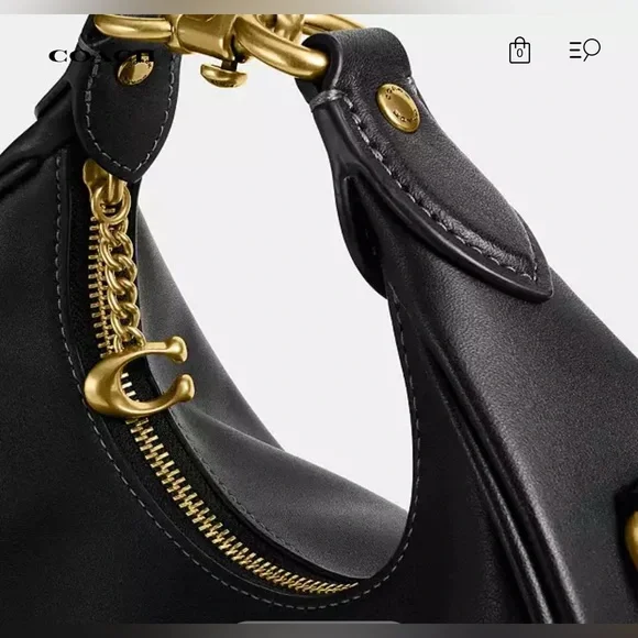 Coach Black Jonie Bag 22 NWT - Picture 10 of 13